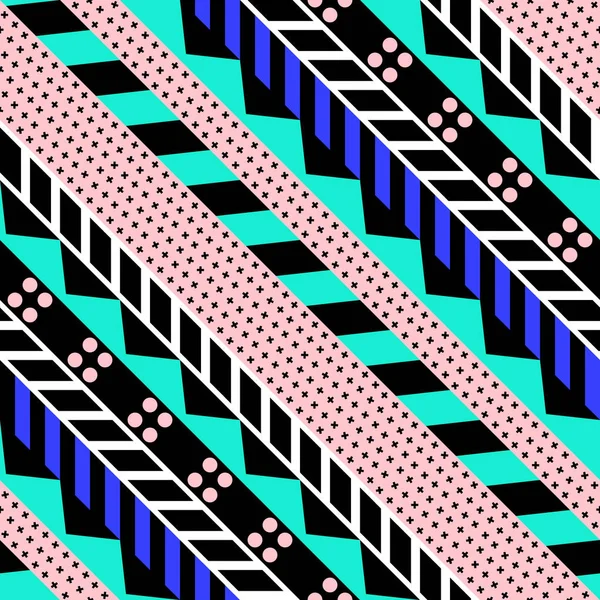 Retro renk seamless modeli. Süslü geometrik sanat baskı. Etnik hipster süs satırları zemin.