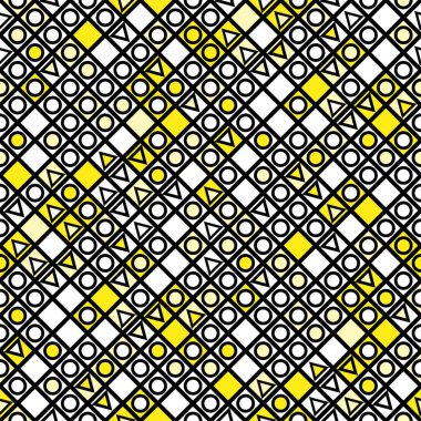 Fayans dekoratif geometrik şekiller. Tek renkli düzensiz. Arka plan. Sanatsal dekoratif süs kafes