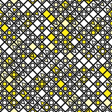 Fayans dekoratif geometrik şekiller. Tek renkli düzensiz. Arka plan. Sanatsal dekoratif süs kafes