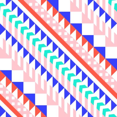 Retro renk seamless modeli. Süslü geometrik sanat baskı. Etnik hipster süs satırları zemin.