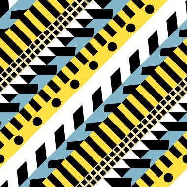 Retro renk seamless modeli. Süslü geometrik sanat baskı. Etnik hipster süs satırları zemin.