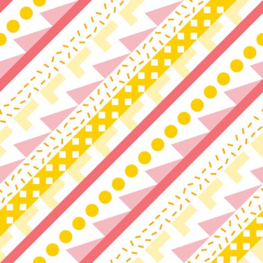 Retro renk seamless modeli. Süslü geometrik sanat baskı. Etnik hipster süs satırları zemin.