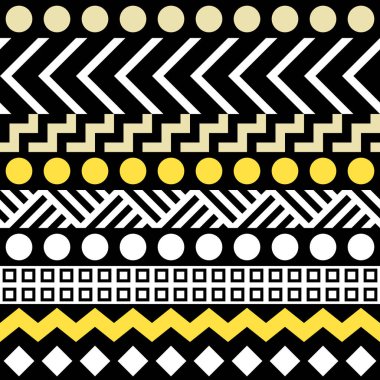 Retro renk seamless modeli. Süslü geometrik sanat baskı. Etnik hipster süs satırları zemin.
