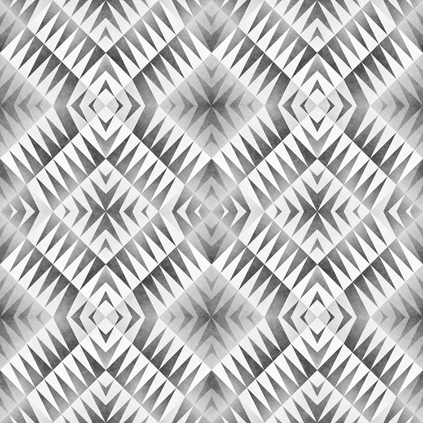 Monocromático Tribal padrão sem costura. Estilo asteca Abstract Geometric Art Print . — Fotografia de Stock