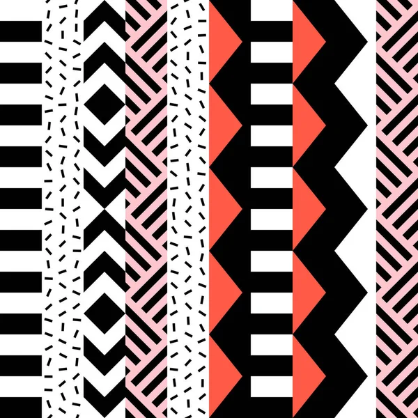 Retro renk seamless modeli. Süslü geometrik sanat baskı. Etnik hipster süs satırları zemin.