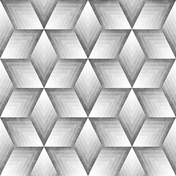 Sömlös svartvita mönster. Grungy geometriska former plattsättning. — Stockfoto