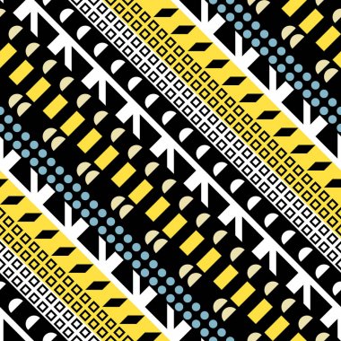 Retro renk seamless modeli. Süslü geometrik sanat baskı. Etnik hipster süs satırları zemin.