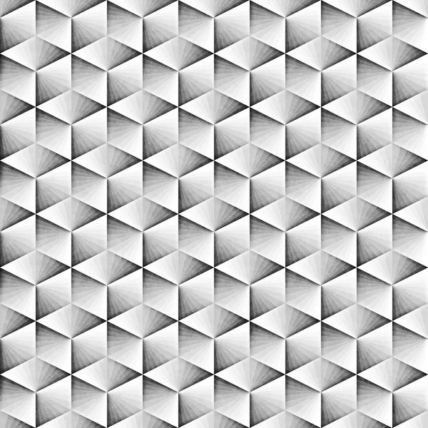 シームレスな白黒パターン。汚れた幾何学模様タイル. — ストック写真