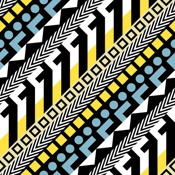 Retro renk seamless modeli. Süslü geometrik sanat baskı. Etnik hipster süs satırları zemin.