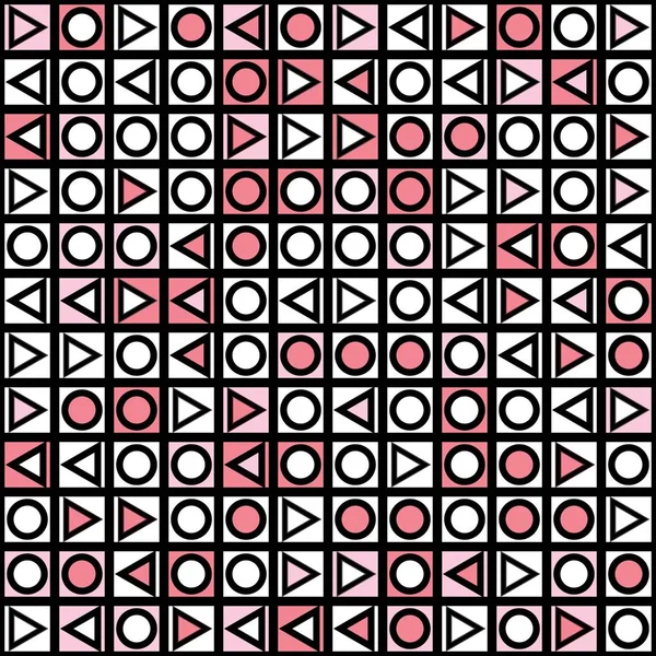 Dekoratív geometriai alakzatok csempe. Fekete-fehér szabálytalan mintázat. Absztrakt háttér. Művészeti dekoratív díszítő rács — Stock Fotó