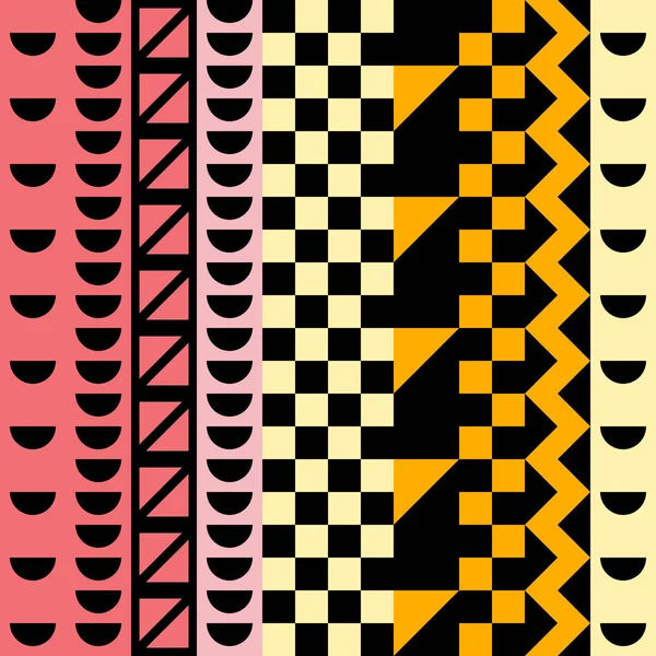 Retro renk seamless modeli. Süslü geometrik sanat baskı. Etnik hipster süs satırları zemin.