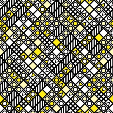 Fayans dekoratif geometrik şekiller. Tek renkli düzensiz. Arka plan. Sanatsal dekoratif süs kafes