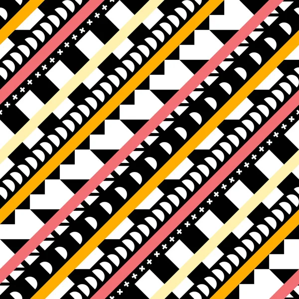 Retro renk seamless modeli. Süslü geometrik sanat baskı. Etnik hipster süs satırları zemin.