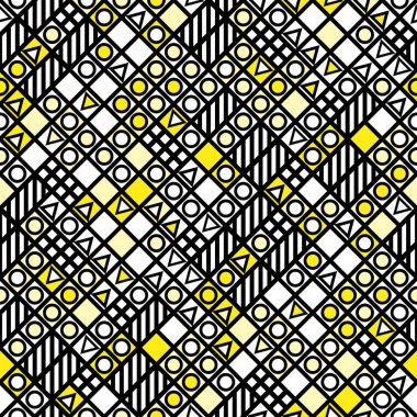 Fayans dekoratif geometrik şekiller. Tek renkli düzensiz. Arka plan. Sanatsal dekoratif süs kafes