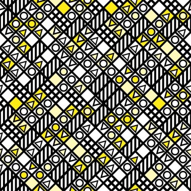 Fayans dekoratif geometrik şekiller. Tek renkli düzensiz. Arka plan. Sanatsal dekoratif süs kafes