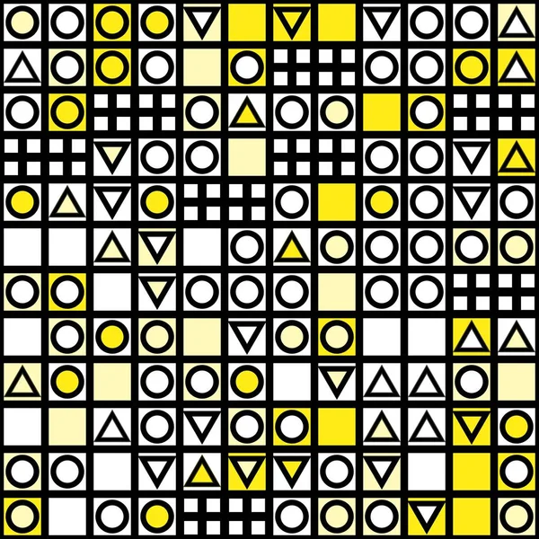 Płytki dekoracyjne kształty geometryczne. Monochromatyczne nieregularny wzór. Streszczenie tło. Artystyczne dekoracyjne ozdobne kraty — Zdjęcie stockowe