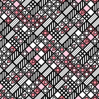 Fayans dekoratif geometrik şekiller. Tek renkli düzensiz. Arka plan. Sanatsal dekoratif süs kafes