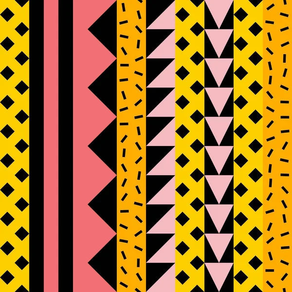 Retro renk seamless modeli. Süslü geometrik sanat baskı. Etnik hipster süs satırları zemin.