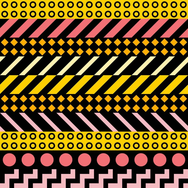 Retro renk seamless modeli. Süslü geometrik sanat baskı. Etnik hipster süs satırları zemin.