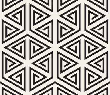 Vektör seamless modeli. Modern şık soyut doku. Geometrik döşeme gelen çizgili öğe yinelenen