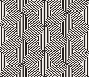 Vektör seamless modeli. Modern şık soyut doku. Geometrik döşeme gelen çizgili öğe yinelenen