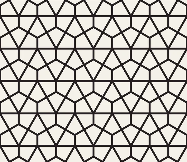 Векторный бесшовный шаблон. Современная стильная абстрактная текстура. Повторение геометрической мозаики из полосатого элемента — стоковый вектор