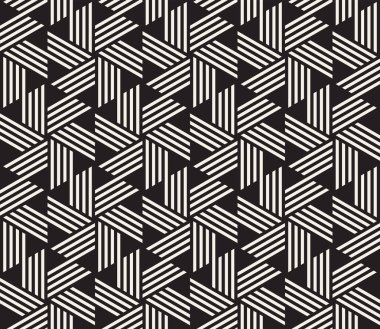 Vektör seamless modeli. Modern şık soyut doku. Geometrik çizgili öğeleri kutusundan yinelenen