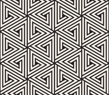 Vektör seamless modeli. Modern şık soyut doku. Geometrik çizgili öğe kutusundan yinelenen