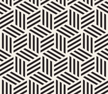 Vektör seamless modeli. Modern şık soyut doku. Geometrik çizgili öğe kutusundan yinelenen