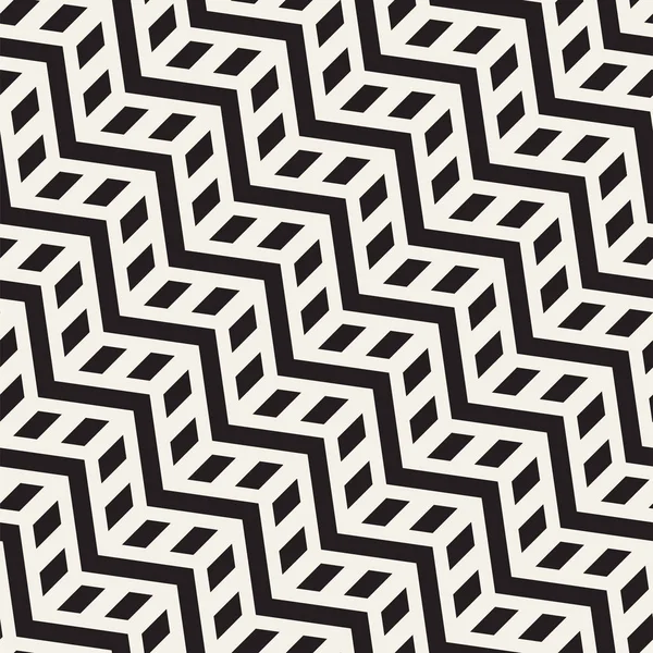 Vector naadloze zigzag patroon. Abstracte stijlvolle geometrische achtergrond. Herhalende lattice achtergrond — Stockvector