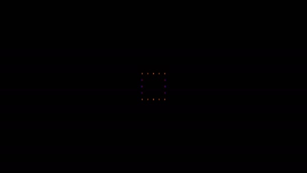 Pixel Estrelas Warp Drive Loop — Vídeo de Stock