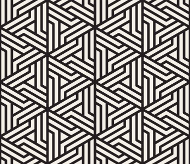 Vektör kesintisiz geometrik desen. Basit soyut çizgiler kafes. Yinelenen öğeleri şık arka plan