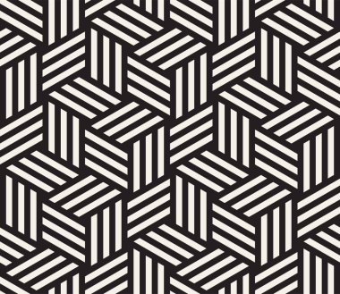 Vektör kesintisiz geometrik desen. Basit soyut çizgiler kafes. Yinelenen öğeleri şık arka plan