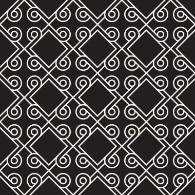Vektör kesintisiz geometrik desen. Basit soyut çizgiler kafes. Yinelenen öğeleri şık arka plan