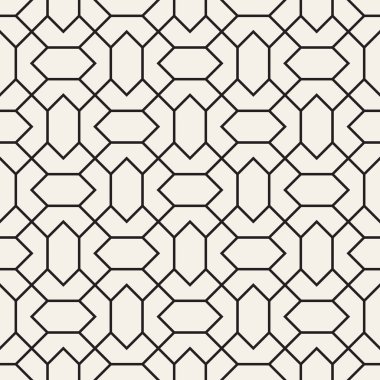 Vektör kesintisiz geometrik desen. Basit soyut çizgiler kafes. Yinelenen öğeleri şık arka plan
