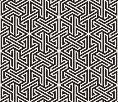 Vektör kesintisiz geometrik desen. Basit soyut çizgiler kafes. Yinelenen öğeleri şık arka plan