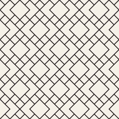 Vektör kesintisiz geometrik desen. Basit soyut çizgiler kafes. Yinelenen öğeleri şık arka plan