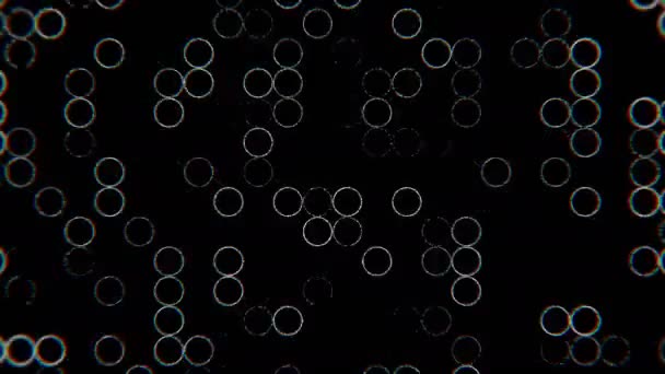 Cercles mobiles aléatoires avec effet Trippy 