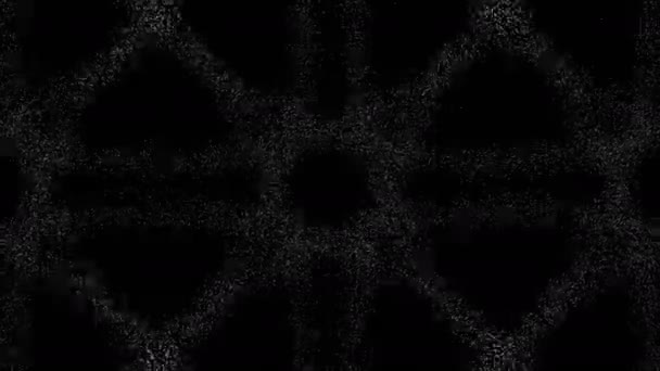 Abstraktní geometrické struktury náhodných whirlpool pixelů — Stock video