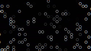 Rastgele yanıp sönen altıgenler Rgb Shift ile