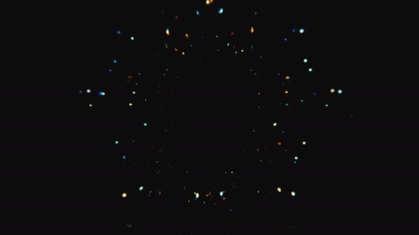 Véletlenszerű Pixel csillagok — Stock videók