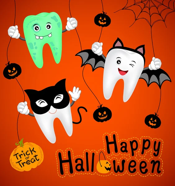Halloween dental background Vector Art Stock Images Depositphotos
