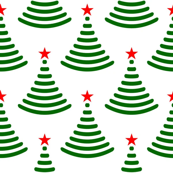 Abstrato árvores de Natal sem costura padrão . — Vetor de Stock