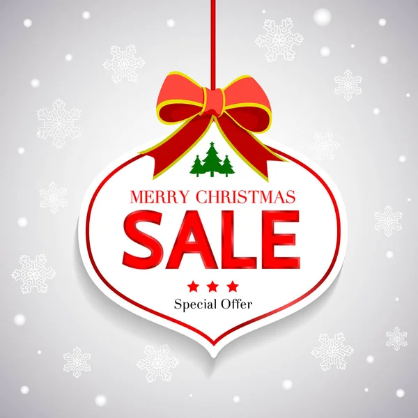 Christmas sale design template. — Stock Vector