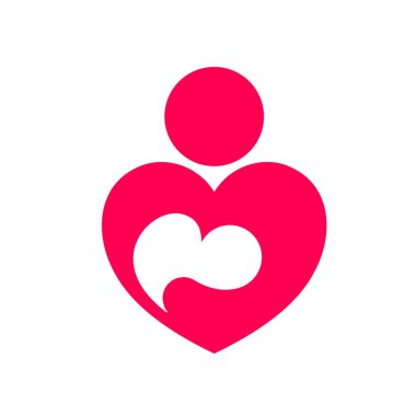 Anne aşk soyut simgesi. 