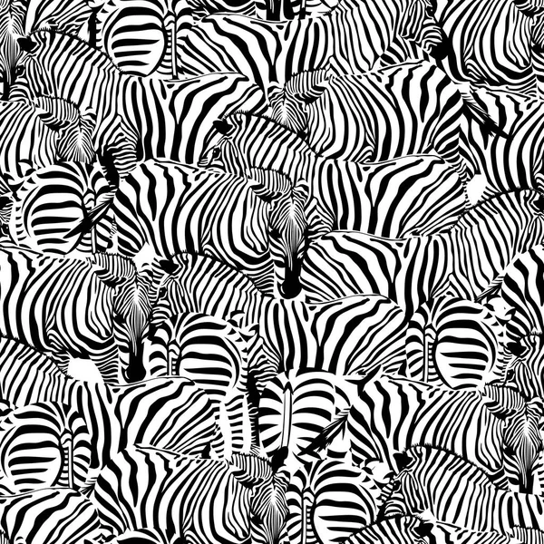 Bezešvý vzorek Zebra. — Stockový vektor