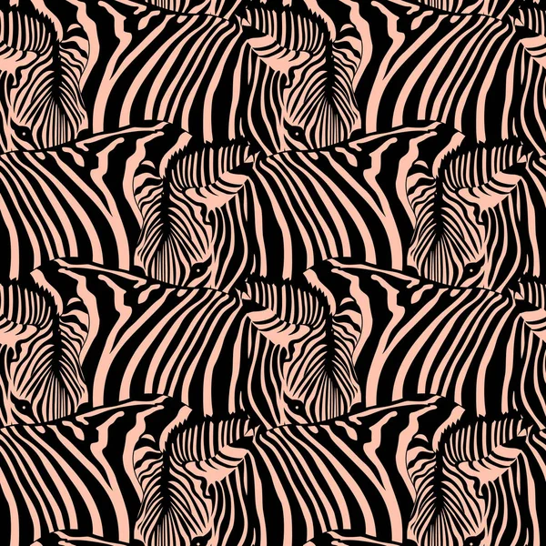 Zebra seamless pattern. — Stock Vector