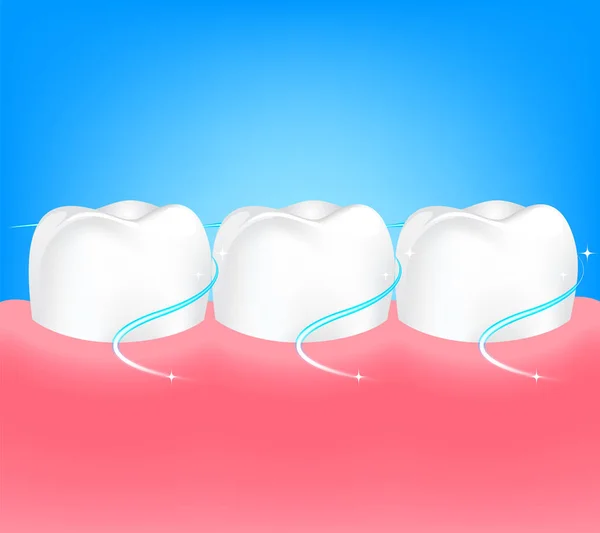 Cuidado dental Concepto de dientes . — Archivo Imágenes Vectoriales