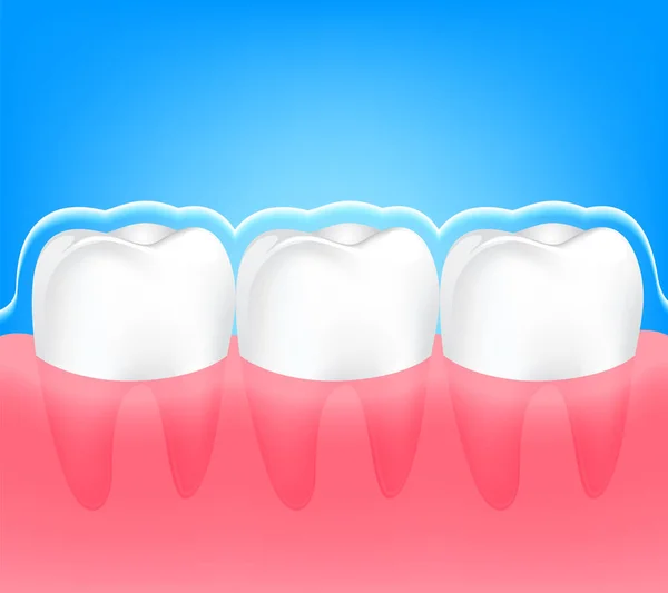 Cuidado dental Protección dental Concepto . — Archivo Imágenes Vectoriales