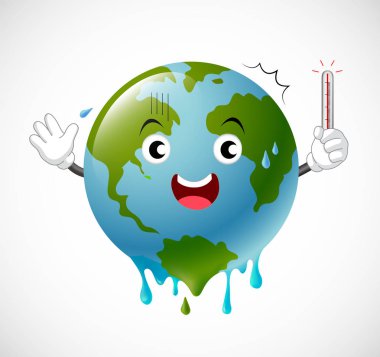 Termometre kötü dünya karakter korkuttu.